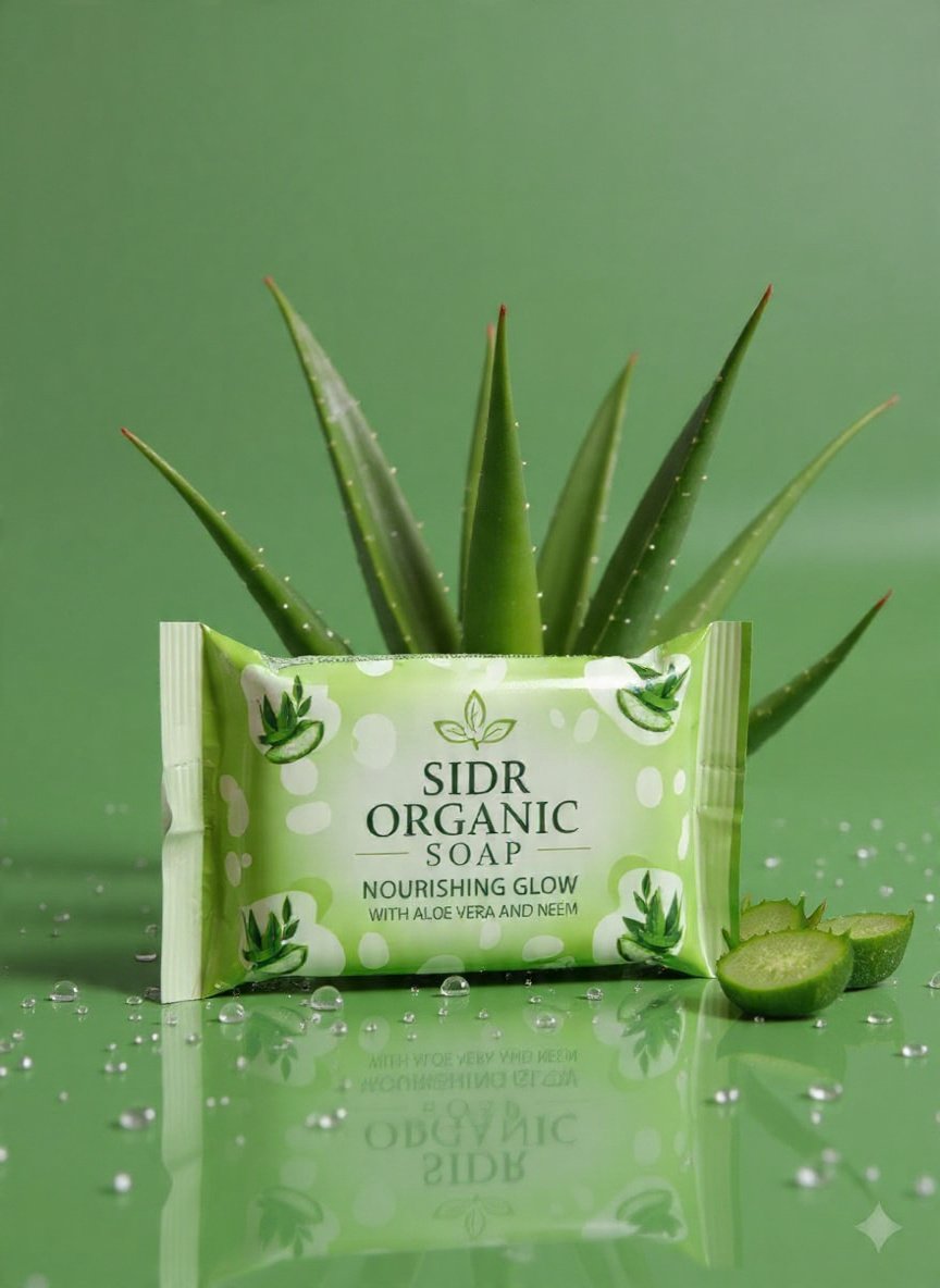 Sidr Organic Soap – Nourishing Glow with Aloe Vera & Neem