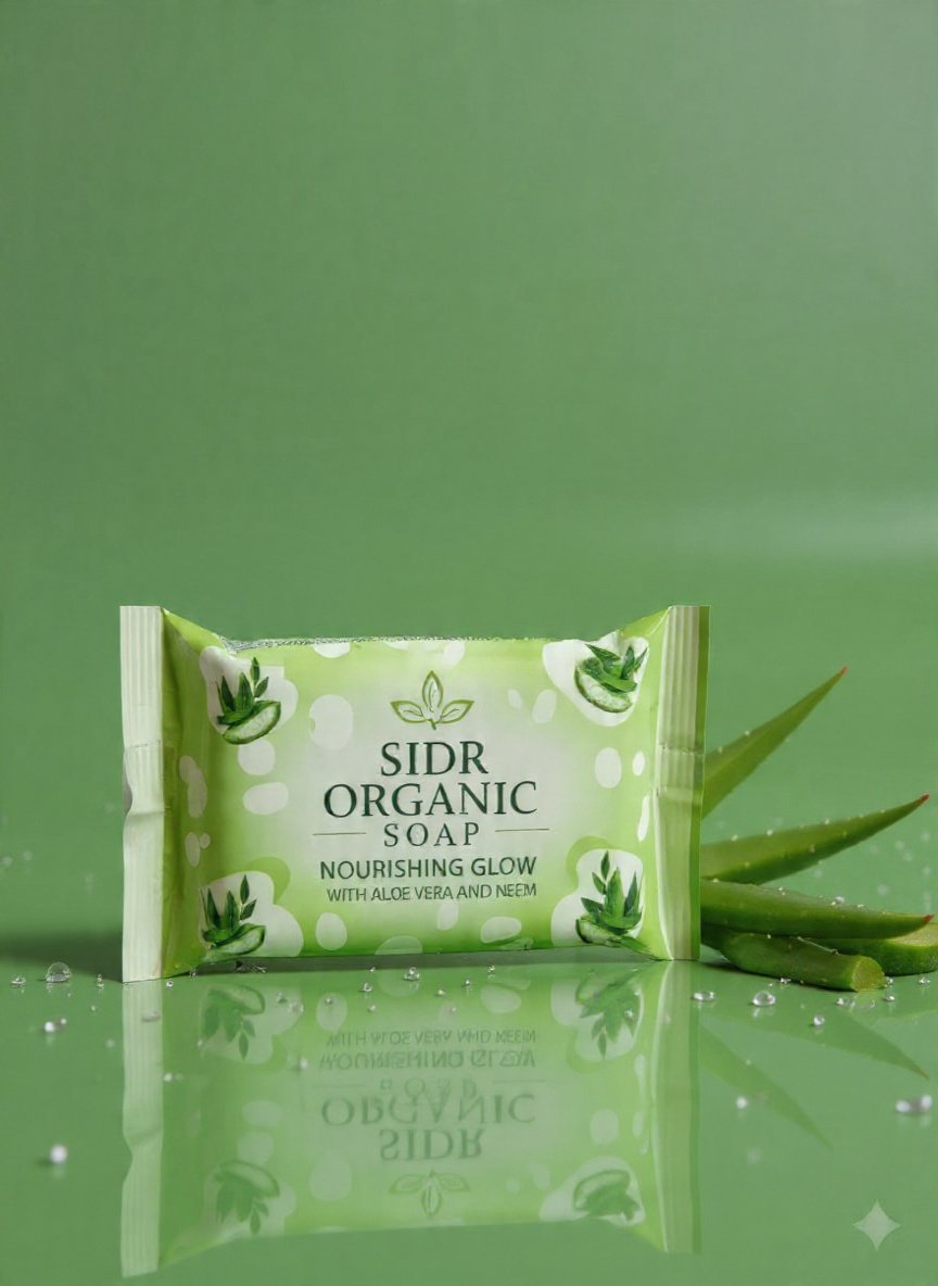 Sidr Organic Soap – Nourishing Glow with Aloe Vera & Neem - Image 3