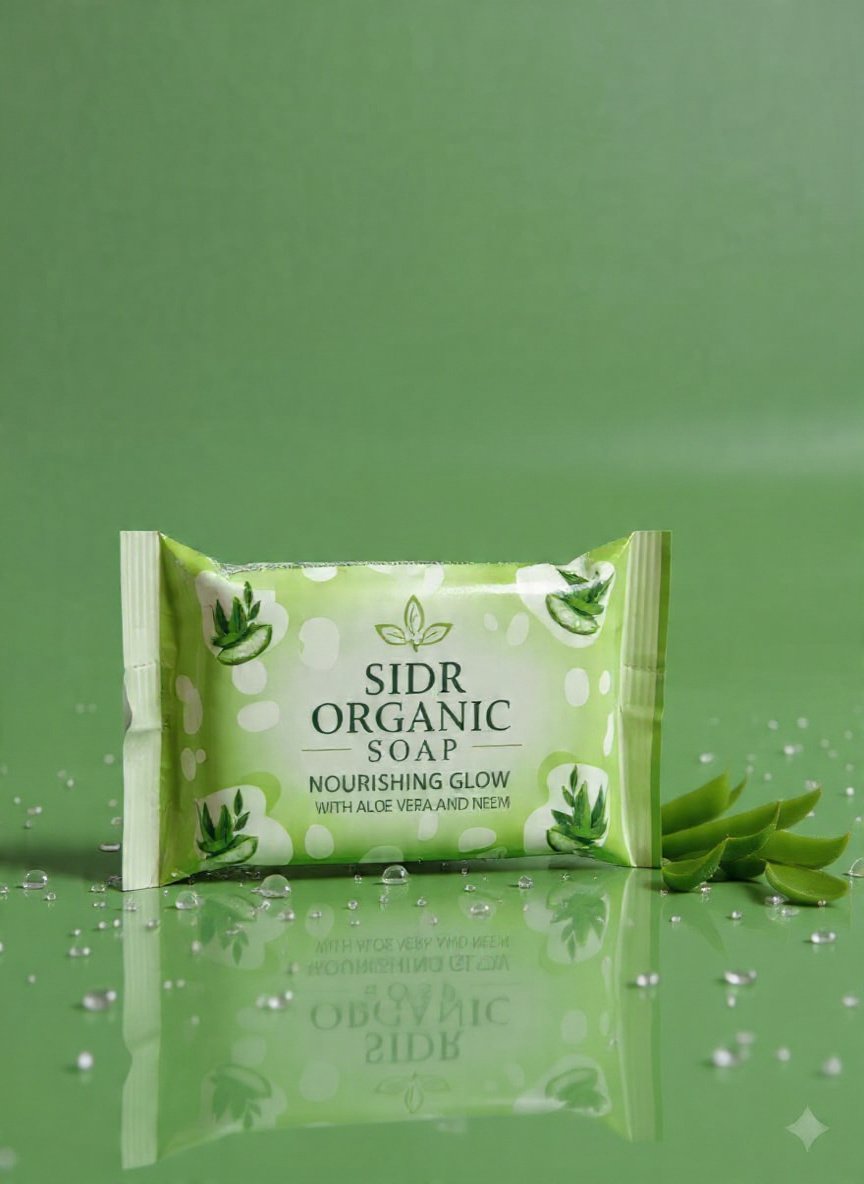Sidr Organic Soap – Nourishing Glow with Aloe Vera & Neem - Image 2